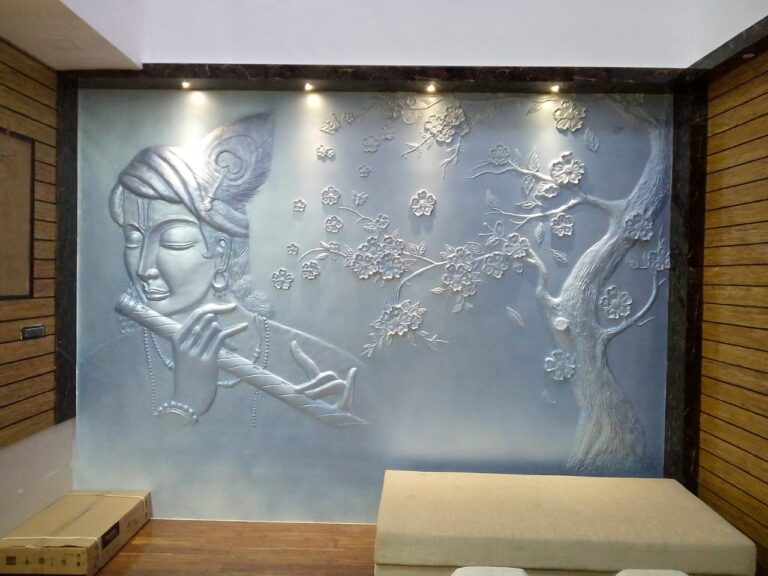 Shri Krishna 3D Mural Art