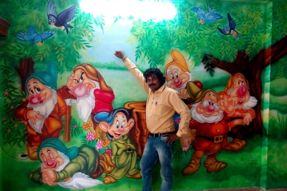 Play School Wall Painting By Indore Art Gallery