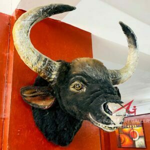 Buffalo Head Sculpture